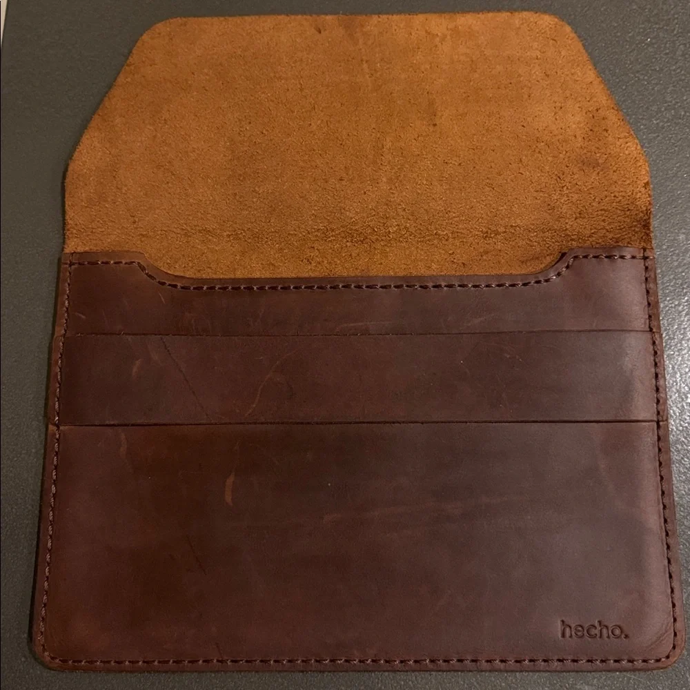 FULL GRAIN LEATHER Portfolio hecho. Fernando Artisan Case Cover Sleeve Envelope